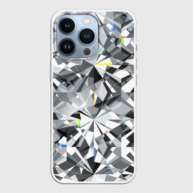 Чехол для iPhone 13 Pro с принтом Бриллиантовое мерцание в городе Новоалтайск,  |  | diamond | facets | glitter | highlights | precious | shimmer | sto | абстракция | блеск | блики | бриллиантовое | геометрический | грани | графика | драгоценный | иллюстрация | искусство | камень | картинка | мерцание | мода