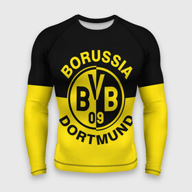 Мужской рашгард 3D с принтом Боруссия Дортмунд в городе Новоалтайск,  |  | borusse | borussia | borussia dortmund | bvb | dortmund | schwarzgelben | боруссия | боруссия дортмунд | бундеслига | германия | дортмунд | дортмундcкая боруссия | жёлто ченрые | форма | футбол | футболист | футбольная