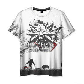 Мужская футболка 3D с принтом The Witcher 3: Wild Hunt в городе Новоалтайск, 100% полиэфир | прямой крой, круглый вырез горловины, длина до линии бедер | wild hunt | арбалет | ведьмак 3 | геральт | дикая | магия | охота | сказка | сфера | фэнтези | цири