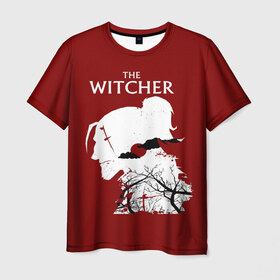 Мужская футболка 3D с принтом The Witcher в городе Новоалтайск, 100% полиэфир | прямой крой, круглый вырез горловины, длина до линии бедер | wild hunt | арбалет | ведьмак 3 | геральт | дикая | магия | охота | сказка | сфера | фэнтези | цири