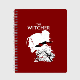 Тетрадь с принтом The Witcher в городе Новоалтайск, 100% бумага | 48 листов, плотность листов — 60 г/м2, плотность картонной обложки — 250 г/м2. Листы скреплены сбоку удобной пружинной спиралью. Уголки страниц и обложки скругленные. Цвет линий — светло-серый
 | wild hunt | арбалет | ведьмак 3 | геральт | дикая | магия | охота | сказка | сфера | фэнтези | цири