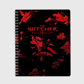Тетрадь с принтом The Witcher 3 Wild Hunt в городе Новоалтайск, 100% бумага | 48 листов, плотность листов — 60 г/м2, плотность картонной обложки — 250 г/м2. Листы скреплены сбоку удобной пружинной спиралью. Уголки страниц и обложки скругленные. Цвет линий — светло-серый
 | wild hunt | арбалет | ведьмак 3 | геральт | дикая | магия | охота | сказка | сфера | фэнтези | цири