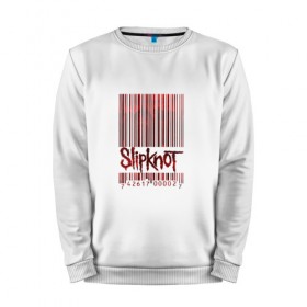 Мужской свитшот хлопок с принтом Slipknot в городе Новоалтайск, 100% хлопок |  | code | metal | music | rock | штрих | штрихкод