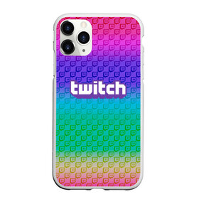 Чехол для iPhone 11 Pro матовый с принтом Rainbow Twitch в городе Новоалтайск, Силикон |  | blog | cybersport | game | platform | player | service | stream | streamer | streaming | twitch | video | блоггер | игра | игрок | киберспорт | платформа | сервис | стрим | стример | твич