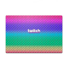 Пазл магнитный 126 элементов с принтом Rainbow Twitch в городе Новоалтайск, полимерный материал с магнитным слоем | 126 деталей, размер изделия —  180*270 мм | blog | cybersport | game | platform | player | service | stream | streamer | streaming | twitch | video | блоггер | игра | игрок | киберспорт | платформа | сервис | стрим | стример | твич