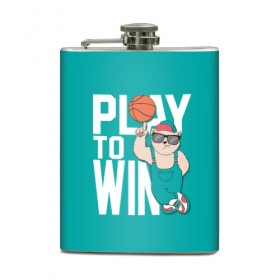 Фляга с принтом Play to win в городе Новоалтайск, металлический корпус | емкость 0,22 л, размер 125 х 94 мм. Виниловая наклейка запечатывается полностью | баскетбол | баскетбольный | бейсболка | графика | животное | зелёный | играй | иллюстрация | картинка | комбинезон | кот | кроссовки | крутит | мода | мяч | на пальце | надпись | очки | победы | ради