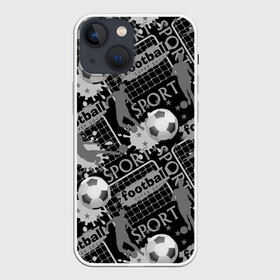 Чехол для iPhone 13 mini с принтом Football в городе Новоалтайск,  |  | football | soc | болельщик | брызги | ворота | графика | звезды | иллюстрация | капли | картинка | кляксы | мода | мячи | надпись | растр | рисунок | сетка | сила | скорость | спорт | спортсмен | стиль | текст