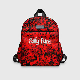 Детский рюкзак 3D с принтом Sally Face Bloody в городе Новоалтайск, 100% полиэстер | лямки с регулируемой длиной, сверху петелька, чтобы рюкзак можно было повесить на вешалку. Основное отделение закрывается на молнию, как и внешний карман. Внутри дополнительный карман. По бокам два дополнительных кармашка | cтикер | game | larry | mask | new | sally face | sf | ангел | без маски | гизмо | девид | девочка | игра | казнь | компьютер | кровь | лари | ларри | лицемер | логотип | мальчик | маска | молнии | мрачная | на лице | надпись