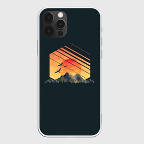 Чехол для iPhone 12 Pro Max с принтом Заход Солнца в городе Новоалтайск, Силикон |  | Тематика изображения на принте: camping | mountains | sunset | восход | горы | заход | приключение | птицы | путешествие | солнце | туризм