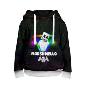 Детская толстовка 3D с принтом Marshmello в городе Новоалтайск, 100% полиэстер | двухслойный капюшон со шнурком для регулировки, мягкие манжеты на рукавах и по низу толстовки, спереди карман-кенгуру с мягким внутренним слоем | christopher | comstock | dj | dotcom | friends | marshmallow | marshmello | usa | диджей | друзья | комсток | крис | маршмэллоу | продюсер | сша