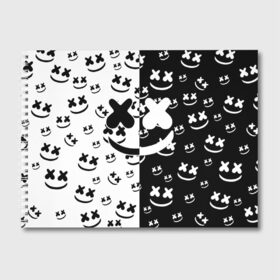 Альбом для рисования с принтом Marshmello в городе Новоалтайск, 100% бумага
 | матовая бумага, плотность 200 мг. | Тематика изображения на принте: marshmello | диджей | клуб | клубная музыка | маршмеллоу | маршмэлло | маршмэллоу | музыка | электронная