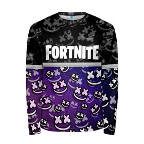 Мужской лонгслив 3D с принтом Fortnite & Marshmello в городе Новоалтайск, 100% полиэстер | длинные рукава, круглый вырез горловины, полуприлегающий силуэт | fortnite | marshmello | диджей | игра | клуб | клубная музыка | компьютерная игра | маршмеллоу | маршмэлло | маршмэллоу | музыка | симулятор | фортнайт | электронная
