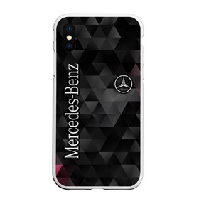 Чехол для iPhone XS Max матовый с принтом Mercedes в городе Новоалтайск, Силикон | Область печати: задняя сторона чехла, без боковых панелей | Тематика изображения на принте: amg | mercedes | авто | автомобиль | иномарка | логотип | машина | мерседес | текстура