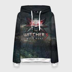 Женская толстовка 3D с принтом The Witcher 3: Wild Hunt в городе Новоалтайск, 100% полиэстер  | двухслойный капюшон со шнурком для регулировки, мягкие манжеты на рукавах и по низу толстовки, спереди карман-кенгуру с мягким внутренним слоем. | wild hunt | witcher | арбалет | ведьмак 3 | геральт | дикая | магия | охота | сказка | сфера | фэнтези | цири