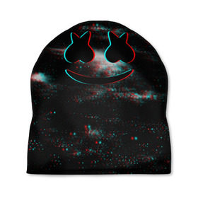 Шапка 3D с принтом Marshmello в городе Новоалтайск, 100% полиэстер | универсальный размер, печать по всей поверхности изделия | christopher comstock | dj | marshmello | music | диджей | клубная музыка | клубняк | крис комсток | логотип | маршмеллоу | музыка