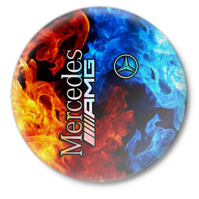 Значок с принтом Mercedes в городе Новоалтайск,  металл | круглая форма, металлическая застежка в виде булавки | Тематика изображения на принте: amg | mercedes | авто | автомобиль | иномарка | логотип | машина | мерседес | текстура