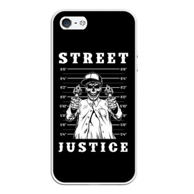 Чехол для iPhone 5/5S матовый с принтом Street justice в городе Новоалтайск, Силикон | Область печати: задняя сторона чехла, без боковых панелей | Тематика изображения на принте: justice | s | skeleton | skull | street | банда | бандана | бандит | бейсболка | графика | иллюстрация | картинка | мода | надпись | оружие | пистолеты | платок | револьверы | рисунок | символ | скелет | справедливость
