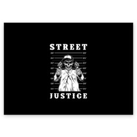 Поздравительная открытка с принтом Street justice в городе Новоалтайск, 100% бумага | плотность бумаги 280 г/м2, матовая, на обратной стороне линовка и место для марки
 | justice | s | skeleton | skull | street | банда | бандана | бандит | бейсболка | графика | иллюстрация | картинка | мода | надпись | оружие | пистолеты | платок | револьверы | рисунок | символ | скелет | справедливость