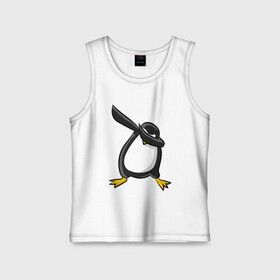Детская майка хлопок с принтом DAB Пингвин в городе Новоалтайск,  |  | animal | best | bird | dab | dabbig | dance | freedom | hip hop | music | penguin | rap | даб | даббинг | животные | крутой | лучший | мадагаскар | музыка | пингвин | птица | рэп | рэпер | свобода | север | танец | хип хоп