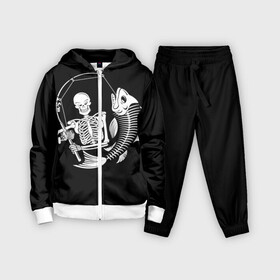 Детский костюм 3D с принтом Fishing в городе Новоалтайск,  |  | death | fish | fisherman | fishing | halloween | holiday | skeletons | spinning | symbol | графика | иллюстрация | картинка | леска | мода | праздник | рисунок | рыба | рыбак | рыбалка | символ | скелеты | спиннинг | стиль | трафарет | фон