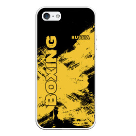 Чехол для iPhone 5/5S матовый с принтом BOXING в городе Новоалтайск, Силикон | Область печати: задняя сторона чехла, без боковых панелей | boxing | russia | бокс | вид | единоборство | контактный | нокаут | перчатки | ринг | спорт | стойка | удар