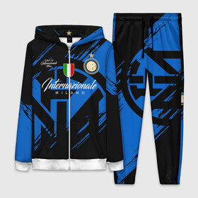 Женский костюм 3D с принтом Интер Милан в городе Новоалтайск,  |  | biscione | football club internazionale milano | inter | interista | internazionale | nerazzurri | змеи | интер | интер милан | интериста | интернационале | италия | серия а | форма | футбол | футболист | футбольная | футбольный клуб