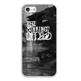 Чехол для iPhone 5/5S матовый с принтом The Sinking City в городе Новоалтайск, Силикон | Область печати: задняя сторона чехла, без боковых панелей | Тематика изображения на принте: 2019 | frogwares | game | logo | sinking | the sinking city | wallpeper | игра | ктулху | лавкрафт | тонущий город