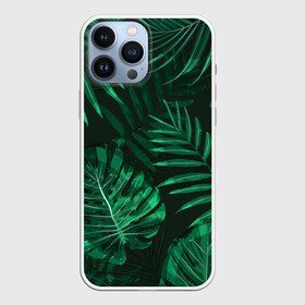 Чехол для iPhone 13 Pro Max с принтом Джунгли в городе Новоалтайск,  |  | Тематика изображения на принте: 23 | 8 | вип | джунгли | дизайн | зеленый | листья | мода | новинка | новый год | подарок | путешествия | стритвир | топ | тренд | тропики