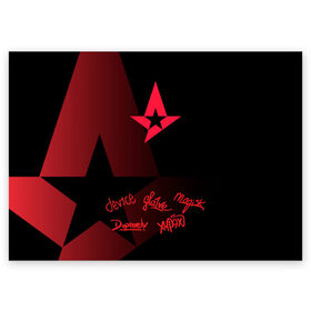 Поздравительная открытка с принтом Astralis - All Stars (2019) в городе Новоалтайск, 100% бумага | плотность бумаги 280 г/м2, матовая, на обратной стороне линовка и место для марки
 | Тематика изображения на принте: 0x000000123 | astralis | csgo | астралис | ксго