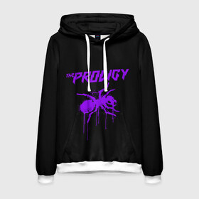 Мужская толстовка 3D с принтом The Prodigy в городе Новоалтайск, 100% полиэстер | двухслойный капюшон со шнурком для регулировки, мягкие манжеты на рукавах и по низу толстовки, спереди карман-кенгуру с мягким внутренним слоем. | Тематика изображения на принте: 90 е | the prodigy | кит флинт | музыка | муравей | панк | рок | техно | электро