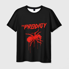 Мужская футболка 3D с принтом The Prodigy в городе Новоалтайск, 100% полиэфир | прямой крой, круглый вырез горловины, длина до линии бедер | Тематика изображения на принте: 90 е | the prodigy | кит флинт | музыка | муравей | панк | рок | техно | электро