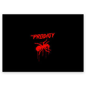Поздравительная открытка с принтом The Prodigy в городе Новоалтайск, 100% бумага | плотность бумаги 280 г/м2, матовая, на обратной стороне линовка и место для марки
 | 90 е | the prodigy | кит флинт | музыка | муравей | панк | рок | техно | электро