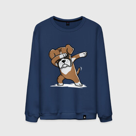 Мужской свитшот хлопок с принтом DAB Dog в городе Новоалтайск, 100% хлопок |  | amimals | best | dab | dabbig | dance | dog | doggy | freedom | hip hop | music | rap | woof | волк | гав | даб | даббинг | друг | животные | крутой | лучший | мопс | музыка | овчарка | пёс | песик | питомец | рэп | рэпер | свобода | собака