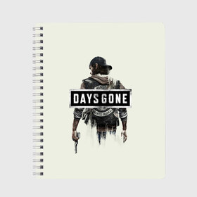 Тетрадь с принтом Days Gone Poster в городе Новоалтайск, 100% бумага | 48 листов, плотность листов — 60 г/м2, плотность картонной обложки — 250 г/м2. Листы скреплены сбоку удобной пружинной спиралью. Уголки страниц и обложки скругленные. Цвет линий — светло-серый
 | 2019 | days gone | game | poster | ps4 | zombie | жизнь после | зомби | игра