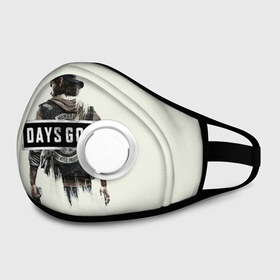 Маска из неопрена с принтом Days Gone Poster в городе Новоалтайск, неопрен 100% | Форма огибающая нос. Резинки для ушей с дополнительной резинкой на затылке. Клапан для выдоха для активного дыхания при занятиях спортом. Эластичный материал маски и окантовки для лучшего растяжения и прилегания маски.  | 2019 | days gone | game | poster | ps4 | zombie | жизнь после | зомби | игра
