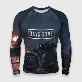 Мужской рашгард 3D с принтом Days Gone в городе Новоалтайск,  |  | 2019 | days gone | game | poster | ps4 | zombie | жизнь после | зомби | игра