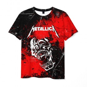 Мужская футболка 3D с принтом METALLICA в городе Новоалтайск, 100% полиэфир | прямой крой, круглый вырез горловины, длина до линии бедер | matters metallica | metallica | metallica else | metallica nothing | metallicas metallica | nothing else | металлика | футболка металлика.