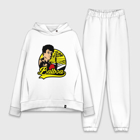 Женский костюм хлопок Oversize с принтом Rocky Balboa в городе Новоалтайск,  |  | box | boxing | creed | rocky | sport | stallone | бальбо | бокс | кино | крид | нокаут | рокки | сильвестр | спорт | сталлоне | филадельфия | фильм | чемпион