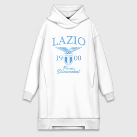 Платье-худи хлопок с принтом Лацио в городе Новоалтайск,  |  | aquile | biancocelesti | societa sportiva lazio | ss lazio | бело голубые | италия | лацио | орлы | рим | серия а | форма | футбол | футболист | футбольная | футбольный клуб