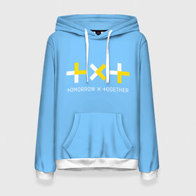 Женская толстовка 3D с принтом TOMORROW X TOGETHER / TXT в городе Новоалтайск, 100% полиэстер  | двухслойный капюшон со шнурком для регулировки, мягкие манжеты на рукавах и по низу толстовки, спереди карман-кенгуру с мягким внутренним слоем. | bts | k pop | kpop | tomorrow x together | txt | бтс | к поп | кей поп | корейский поп | кпоп | поп | тикст | томмороу их тогезер