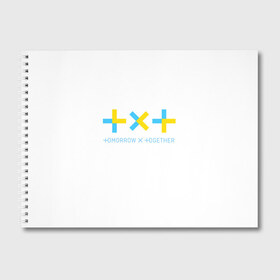 Альбом для рисования с принтом TOMORROW X TOGETHER TXT в городе Новоалтайск, 100% бумага
 | матовая бумага, плотность 200 мг. | Тематика изображения на принте: bighit | blackpink | bts | girls’ generation | got7 | k pop | kpop | super junior | tomorrow x together | txt | к поп | кейпоп | корейская группа | корейская музыка