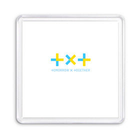 Магнит 55*55 с принтом TOMORROW X TOGETHER / TXT в городе Новоалтайск, Пластик | Размер: 65*65 мм; Размер печати: 55*55 мм | bighit | blackpink | bts | girls’ generation | got7 | k pop | kpop | super junior | tomorrow x together | txt | к поп | кейпоп | корейская группа | корейская музыка