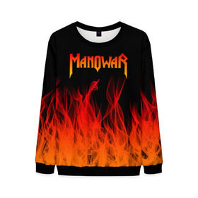 Мужской свитшот 3D с принтом MANOWAR в городе Новоалтайск, 100% полиэстер с мягким внутренним слоем | круглый вырез горловины, мягкая резинка на манжетах и поясе, свободная посадка по фигуре | manowar | manowar 2019 | manowar warriors | manowar world | группа manowar | концерт manowar. | мановар