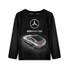 Детский лонгслив 3D с принтом Mercedes V8 Biturbo AMG в городе Новоалтайск, 100% полиэстер | длинные рукава, круглый вырез горловины, полуприлегающий силуэт
 | amg | cool | design | mercedes | mercedes benz | motorsport | power | prestige | race | silver | sport car | status | автоспорт | гонка | дизайн | круто | мерседес | мощь | престиж | серебряный | спорткар | статус