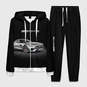 Мужской костюм 3D с принтом Mercedes V8 Biturbo AMG в городе Новоалтайск, 100% полиэстер | Манжеты и пояс оформлены тканевой резинкой, двухслойный капюшон со шнурком для регулировки, карманы спереди | amg | cool | design | mercedes | mercedes benz | motorsport | power | prestige | race | silver | sport car | status | автоспорт | гонка | дизайн | круто | мерседес | мощь | престиж | серебряный | спорткар | статус