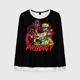 Мужской свитшот 3D с принтом The Prodigy в городе Новоалтайск, 100% полиэстер с мягким внутренним слоем | круглый вырез горловины, мягкая резинка на манжетах и поясе, свободная посадка по фигуре | prodigy | the | бигбит | брейкбит | дарование | кит флинт | максим реалити | продиджи | синтипанк | техно | чудо