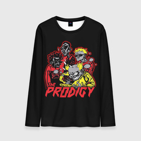 Мужской лонгслив 3D с принтом The Prodigy в городе Новоалтайск, 100% полиэстер | длинные рукава, круглый вырез горловины, полуприлегающий силуэт | prodigy | the | бигбит | брейкбит | дарование | кит флинт | максим реалити | продиджи | синтипанк | техно | чудо