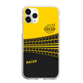 Чехол для iPhone 11 Pro Max матовый с принтом Volvo в городе Новоалтайск, Силикон |  | racer | volvo | авто | автолюбитель вольво | гонщик | желто черная | колесо | машина | след | шина