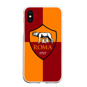 Чехол для iPhone XS Max матовый с принтом Рома в городе Новоалтайск, Силикон | Область печати: задняя сторона чехла, без боковых панелей | as roma | giallorossi | lupi | roma | romanista | волки | жёлто красные | италия | рома | серия а | форма | футбол | футболист | футбольная | футбольный клуб