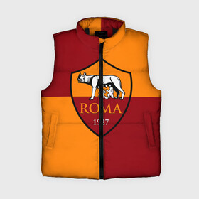 Женский жилет утепленный 3D с принтом Рома в городе Новоалтайск,  |  | as roma | giallorossi | lupi | roma | romanista | волки | жёлто красные | италия | рома | серия а | форма | футбол | футболист | футбольная | футбольный клуб